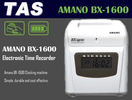 Amano BX 1600 Clocking system